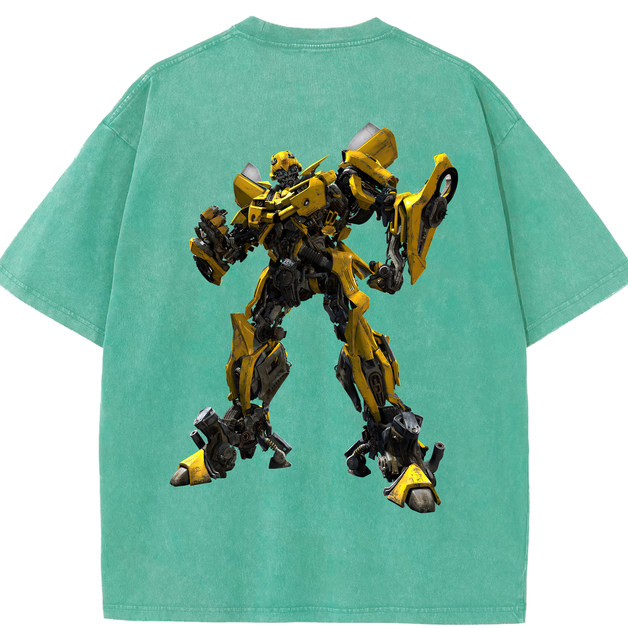 （画像用） Transformers トランスフォーマー 綿100% ヴィンテージ風 半袖Tシャツ（背面プリント）